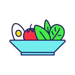 Salad color icon