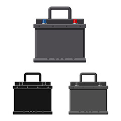 Vector illustration of auto and part logo. Set of auto and car vector icon for stock.