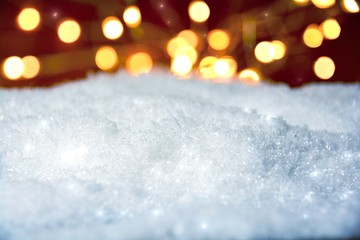 Weihnachten Hintergrund  Schnee Bokeh Lichter