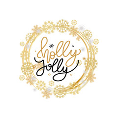 Holly Jolly Quote, Merry Christmas Greetings Text