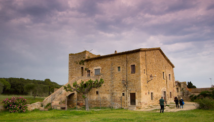 Typical town with its houses and streets