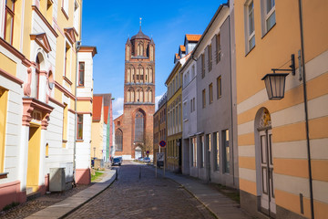 Die Jakobikirche von Stralsund - obrazy, fototapety, plakaty