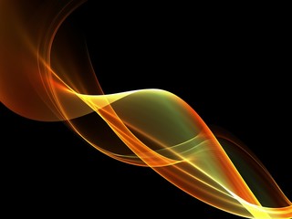 Abstract Golden waves background. Template design
