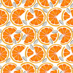 Grapefruit seamless pattern. Sketch grapefruites. Citrus fruit background. Elements for menu, greeting cards, wrapping paper, cosmetics packaging, posters etc