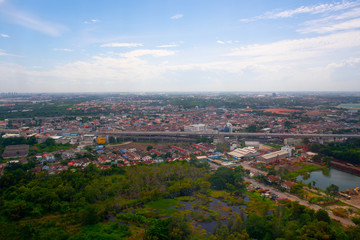 window view of Don Mueang in Thailand