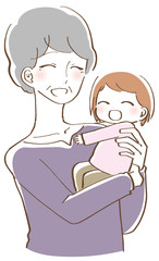 口臭 叔母 女性 イラスト