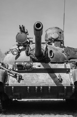 TANK - Armored military vehicle from Cold War period of Soviet construction