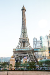 Fototapeta na wymiar eiffel tower the parisian macau