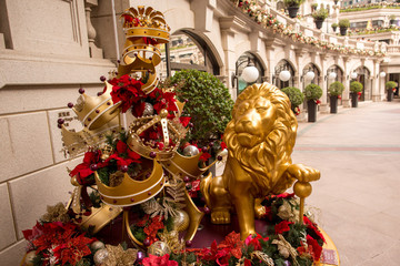 Beautiful decoration for christmas in Macau