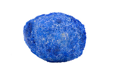 Azurite Partial Nodule from Russia isolated on white background