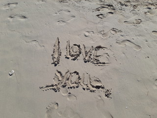 Feelings on the sand