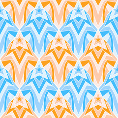 Bright rhombic seamless pattern for textiles and printing.