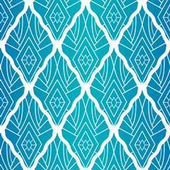 Rhombic seamless ornaments in the same style.