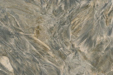 ripple marks on a sand beach