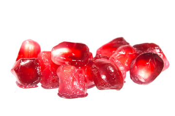 pomegranate isolated on white background