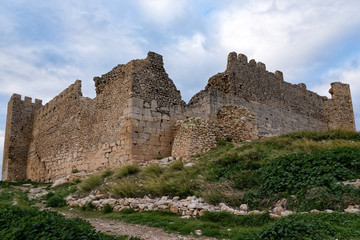 Fototapeta na wymiar Part of Castle Larisa, the ancient and medieval acropolis of the city of Argos in Peloponnese, Greece