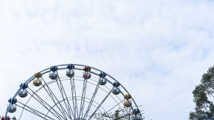 The wheel isolated on sky background