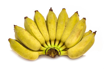 Image of ripe cultivated banana isolated on white background. Food. Fruit.