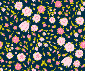 Seamless pattern  with flowers