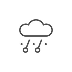 Hail line icon
