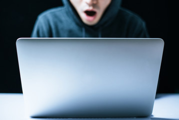 Hacker In Front Of The Computer