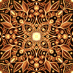 Gold seamless pattern