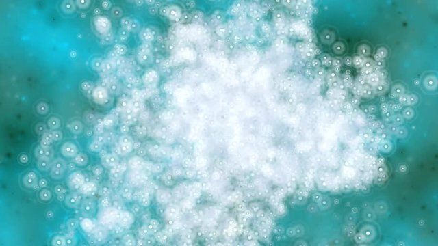 Reaction of washing powder in heavily contaminated water 