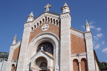 Fototapeta na wymiar Picture of Saint Vito, Modesto and Crescenzia Church, Pazzon, Verona, Italy