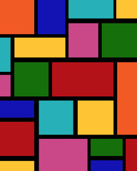 Abstract design element, vivid colour background, surrealism inspiration