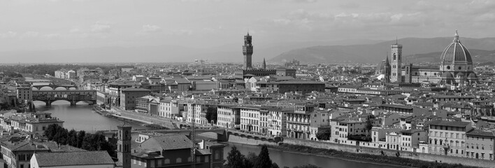 Panoramic view of Florence city (Tuscany, Italy)
