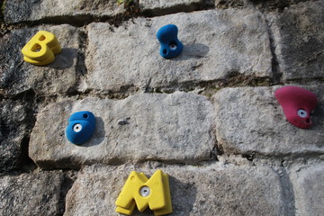Mur d'escalade pour enfants