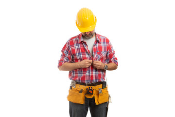 Constructor looking as buttoning shirt.