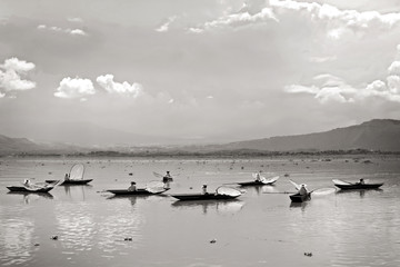 Fishermen in Patzcuaro Lake