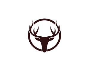 reindeer illustration design template