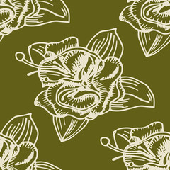 seamless pattern with flower