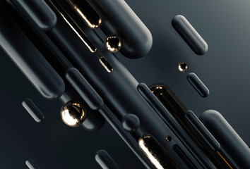Abstract modern dynamic background. Futuristic 3d illustration.