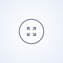Fototapeta premium Full screen, vector best gray line icon