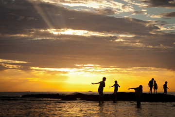 Playing on water