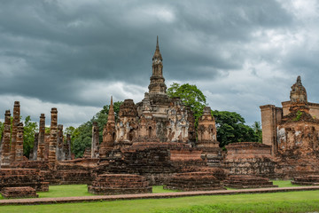 Fototapeta premium Famous place in Thailand (Sukhithai History park )