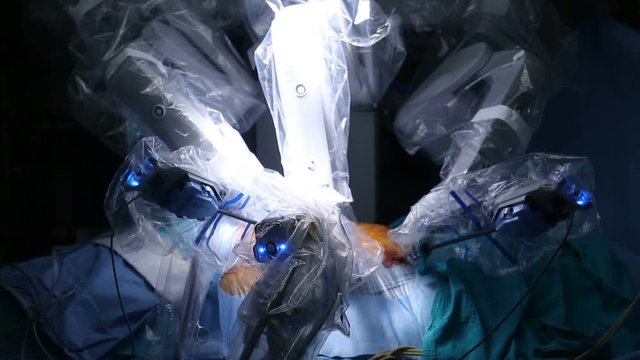 Medical robot. Robotic Surgery. Minimally Invasive Robotic Surgery with the da Vinci Surgical System