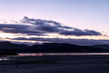 sunset at the beach in laredo