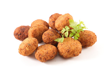 falafel isolated on white background