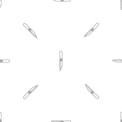 Camp knife icon. Outline illustration of camp knife vector icon for web design isolated on white background