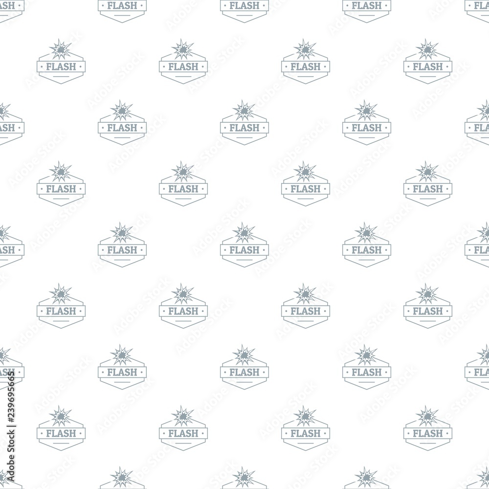 Wall mural Flash pattern vector seamless repeat for any web design - Wall murals