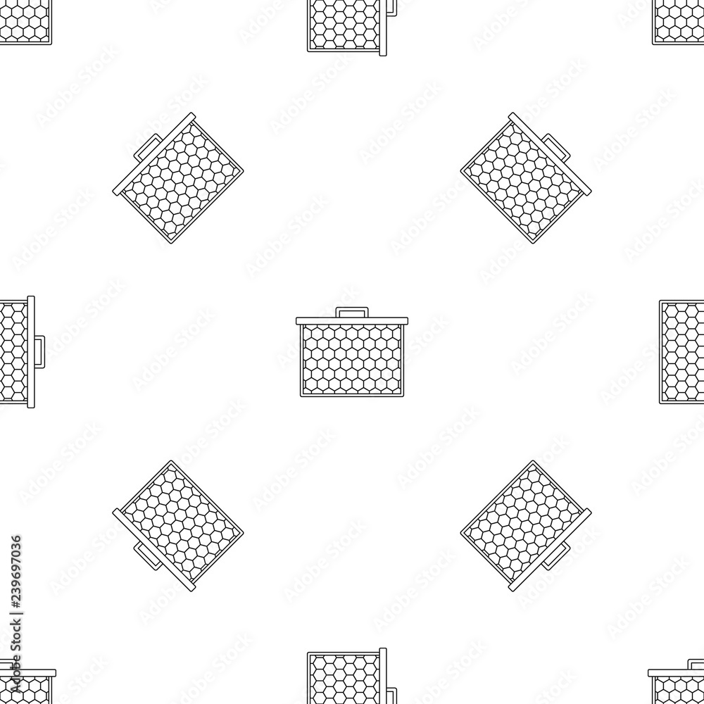 Aufkleber honeycombs icon. outline illustration of honeycombs vector icon for web design isolated on white bac