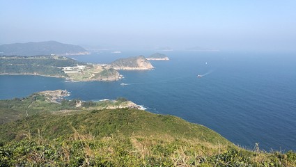 Panoramic sea view, Hiking, Tung Lung Island, Hong Kong