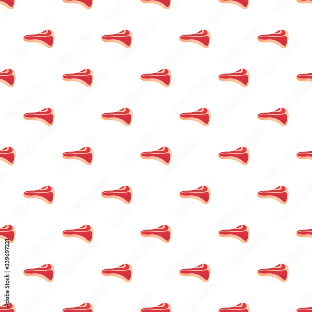 Poster fresh meat steak pattern seamless vector repeat for any web design