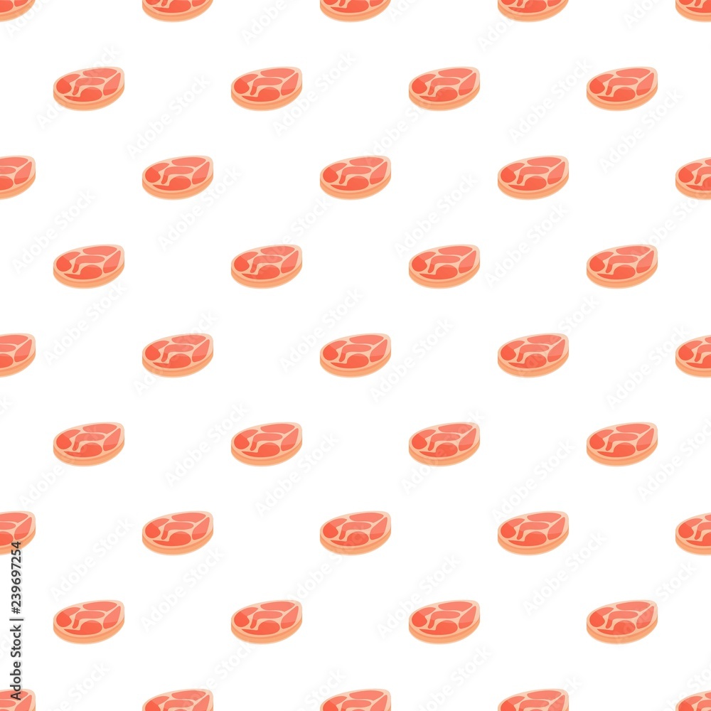 Poster protein meat steak pattern seamless vector repeat for any web design