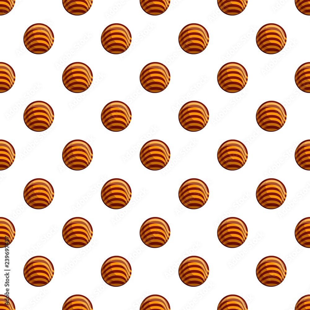 Poster yummy round biscuit pattern seamless vector repeat for any web design