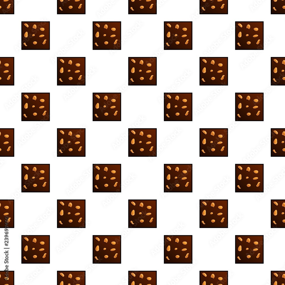 Poster chocolate cookies pattern seamless vector repeat for any web design
